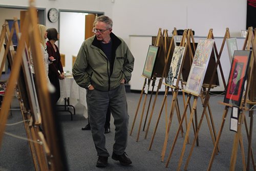 Canstar Community News April 30, 2014 - The St. James School Divisionís annual art show was held April 29 and 30 at Marantha Evangelical Free Church. (JORDAN THOMPSON)