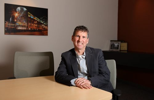 Managing partner of MCW/AGE Consulting Professional Engineers sits in the boardroom of his office in Winnipeg. Sarah Taylor / Winnipeg Free Press