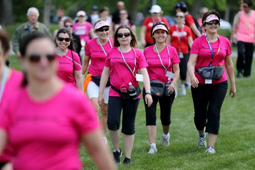 The 2014 CancerCare Manitoba Challenge for Life 20k walk ends in Assiniboine Park, Saturday, June 7, 2014. (TREVOR HAGAN/WINNIPEG FREE PRESS)