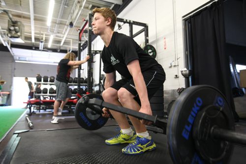 Griffin has started weight training at McDoles Gym after school to keep him in shape for hockey in the off season.  Former Windsor School students face new challenges and take on new responsibilities in their first year in grade nine at Glen Lawn Collegiate. See Doug Speirs story.  June 04, 2014 Ruth Bonneville / Winnipeg Free Press