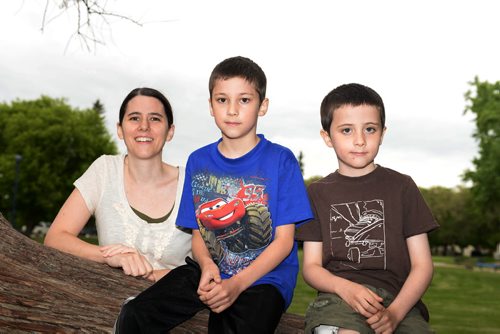 Natalie Madden and her sons Cameron, 9 and Morgan, 7 each were able to go camp. Morgan will be attending this summer for the first time, Cameron attended last year. Sarah Taylor / Winnipeg Free Press
