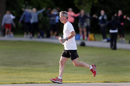 LIFE FRONT . Dr. Michael Stephensen. He is a runner a physician who talked with me about unusual running injuries. It's a morning-after-the-marathon story. SHAMONA HARNETT  STORY.  June 13 2014 / KEN GIGLIOTTI / WINNIPEG FREE PRESS