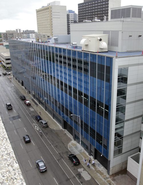 The new PSB, Public Safety Building, Police Station Graham Ave. between Smith St. and Garry St.  (Police are occupying part of the 10-storey tower, but all of the six-storey warehouse).Bart Kives story.Wayne Glowacki / Winnipeg Free Press June 23 2014