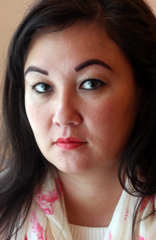 Connie Tamoto models her "after" eyebrows. Eyebrow filling in - new beauty service similar to lash extensions. See Connie's story.  June 23, 2014 - (Phil Hossack / Winnipeg Free Press)