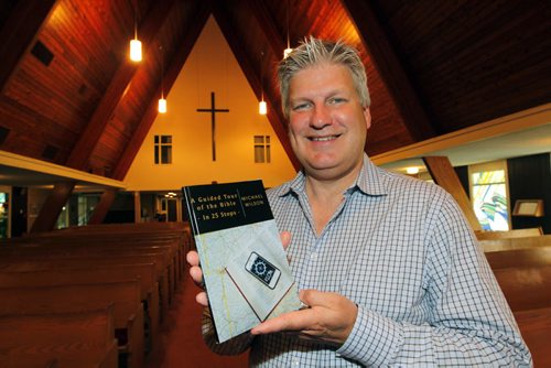 FAITH PAGE - United Church minister Rev. Michael Wilson publishes guided tour of the Bible. Charleswood United Church. BORIS MINKEVICH / WINNIPEG FREE PRESS  June 24, 2014