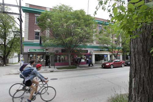 Sunday Xtra. The core business area north side of Westminster Ave. at Evanson. For Westminster "Downtown Wolseley" summer in the hipster boutiques area piece, neighbourhood Westminster & Evanson.Story by Maureen Scurfield. Wayne Glowacki / Winnipeg Free Press June 24 2014