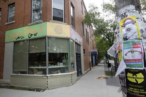 Sunday Xtra. The core business area north side of Westminster Ave. at Evanson. For Westminster "Downtown Wolseley" summer in the hipster boutiques area piece, neighbourhood Westminster & Evanson. Story by Maureen Scurfield. Wayne Glowacki / Winnipeg Free Press June 24 2014