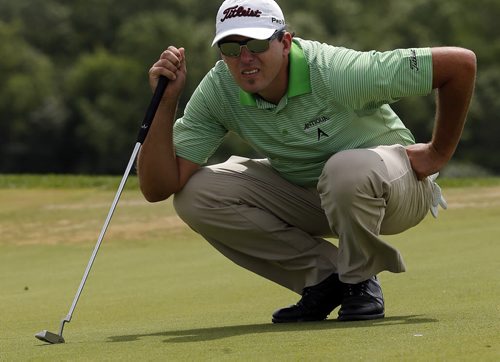 SPORTS. GOLF .  Geoff Gonzalez  from Diablo Ca. at Players Cup Monday Qualifier at Southwood CC.  July 7 2014 / KEN GIGLIOTTI / WINNIPEG FREE PRESS