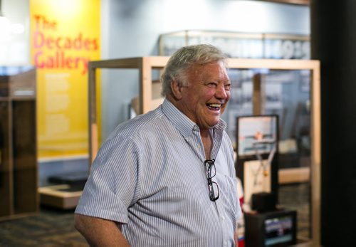 Former Winnipeg Jet Bobby Hull at the Manitoba Sports Hall of Fame. Former teammates Bobby Hull and Ulf Nilsson visited the Hall of Fame Wednesday.  140709 - Wednesday, July 09, 2014 - (Melissa Tait / Winnipeg Free Press)