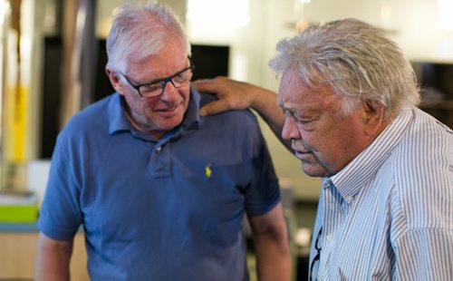 Former teammates Bobby Hull and Ulf Nilsson visited the  Manitoba Sports Hall of Fame on Wednesday.  140709 - Wednesday, July 09, 2014 - (Melissa Tait / Winnipeg Free Press)
