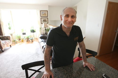 Brad Mastervick- Hep C patient in his home in Transcona-See Larry Kusch  49.8 Story- July 10, 2014   (JOE BRYKSA / WINNIPEG FREE PRESS)