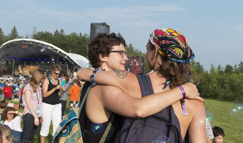 Candace Froebe and James Penner attend Folk Fest. Penner says he is most excited to see Ben Harper at this year's festival. Sarah Taylor / Winnipeg Free Press