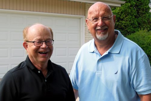 JOHN JOHNSTON / WINNIPEG FREE PRESS  Social Page for July 12th, 2014  Church of Latter Day Saints 9th Annual Food Drive (L-R) Randy Oler (President, 1st Counselor in the Winnipeg Manitoba Stake) Wayne Drozdowski