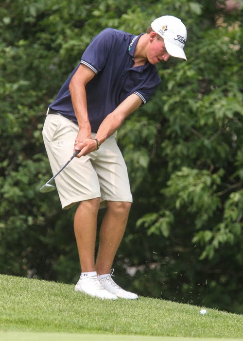 Travis Fredborg during the Manitoba Junior Golf Championships at Rossmere Country Club Thursday afternoon. 140717 - Thursday, July 17, 2014 -  (MIKE DEAL / WINNIPEG FREE PRESS)