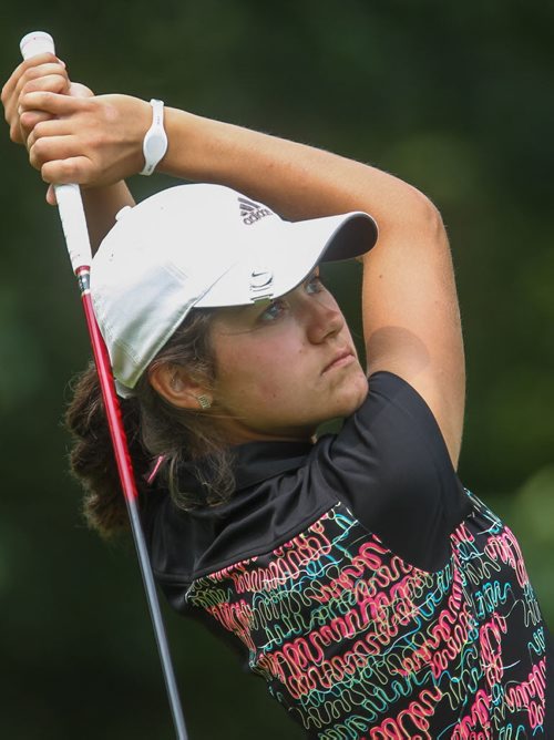 McKyla Poponick during the Manitoba Junior Golf Championships at Rossmere Country Club Thursday afternoon. 140717 - Thursday, July 17, 2014 -  (MIKE DEAL / WINNIPEG FREE PRESS)