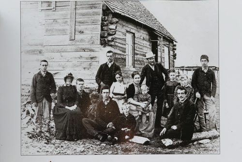 Shot of Clan Back Row: Cecil, Edwy, Mr. Criddle, Stuart,  Middle Row: Else, Evelyn, Julia, Mrs Criddle holding Alma, Maida, Beatrice,  Front Row: Norman, Talbot, Harry Kohler Photo.  Oriole Vane Veldhuis, author of For Elise, who has rescurrected the Criddle - Vane story with her research and depiction of Criddle's mistress Else Vane who was actually engaged to Criddle for  but who he never married.  49er feature on the Criddle family the park is named after. Percy Criddle, a somewhat wealthy merchant, arrived from London in 1882 with his wife and four children, and his German mistress Else and their five children.  They homesteaded in this weird arrangement, passing off his mistress as a widow who worked as the family maid. The provincial park still carries many of their effects, although vandals torched the home  about two weeks ago. Homestead is near Shilo Manitoba.  See Bill Redekop story.   July 16, 2014 Ruth Bonneville / Winnipeg Free Press