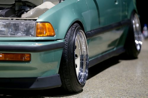 Michael Sumar's turbocharged 1991 Honda Civic at Winnipeg Speed Fest at the Winnipeg Convention Centre, Saturday, July 19, 2014. (TREVOR HAGAN/WINNIPEG FREE PRESS)