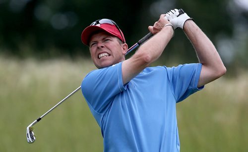 Todd Fanning tees off during the Men's Amateur Golf Championships at Niakwa Country Club, Tuesday, July 24, 2014. (TREVOR HAGAN/WINNIPEG FREE PRESS)