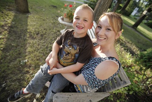 July 24, 2014 - 140724  -  Crystal Davis and her son Michael photographed for a Sunshine Fund story Thursday, July 24, 2014.  John Woods / Winnipeg Free Press