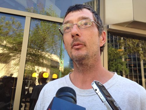 Jonas Chaikowsky, the son of crash victim Doreen Chaikowsky says he's not happy with the prospect of a four and a half year sentence for Adam Langan, who was drunk when he slammed into Doreen's vehicle on McPhillips Street in August 2013.  JAMES TURNER/WINNIPEG FREE PRESS