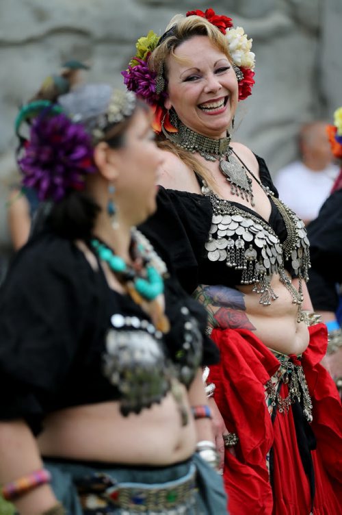 The Tribal Belly Dancers performing at the Medieval Festival in Cooks Creek, Saturday, July 26, 2014. (TREVOR HAGAN/WINNIPEG FREE PRESS)