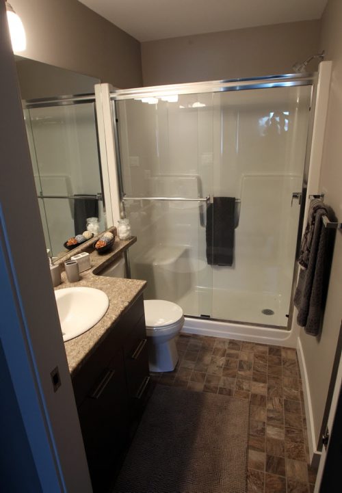 Allure Condominiums show suite at 3411 Pembina Highwayensuite bathroom-See Todd Lewys Story- July 28, 2014   (JOE BRYKSA / WINNIPEG FREE PRESS)