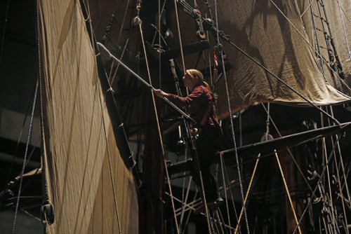 STDUP.  How do you clean a museum sailing ship? , One sail  at a time . Who do you call to clean a priceless , replica historic sailing ship with a 90 & 40  ft masts? Call the conservator  . The Manitoba Museum's famous Nonsuch needs to be dusted  several times a year  and it is conservator  Carolyn Sirett's job to climb the rigging  to dust and vacuum the ship . It is the job of conservator  to clean and inspect  all the exhibits at the museum .    July 29 2014 / KEN GIGLIOTTI / WINNIPEG FREE PRESS
