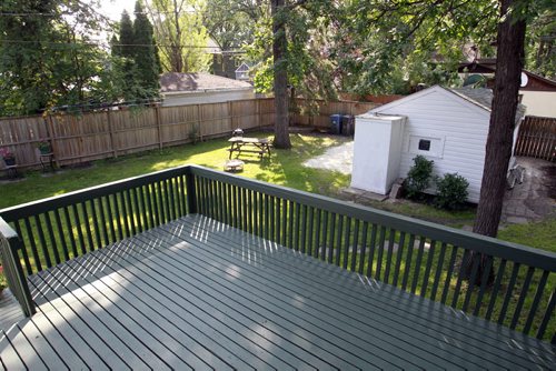 Resale Homes. 268 Balfour Avenue in Riverview and the realtor is Scott Moore.  View from backyard deck. Todd Lewys story. Wayne Glowacki / Winnipeg Free Press July 30  2014