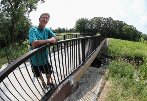 Glen Barrette has lived alongside Bunn's Creek for thirty years, spending many evenings and weekends taking advantage of the Bunn's Creek Park and its trails. 140731 - Thursday, July 31, 2014 -  (MIKE DEAL / WINNIPEG FREE PRESS)