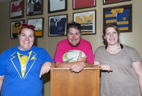 Siblings Patti, Colin and Kairsti Fraser of Saracens Rugby Football Club are helping organize the 44th annual SNAFU tournament at Maple Grove Rugby Park. Sarah Taylor / Winnipeg Free Press July 31, 2014