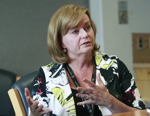 Saturday Special.. Acting CEO Catherine Robbins of the St. Boniface Hospital responding on the operating room crisis they had earlier.  Larry Kusch story. Wayne Glowacki/Winnipeg Free Press August 5 2014