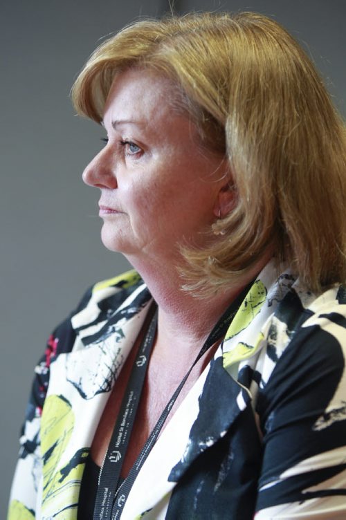 Saturday Special.  Acting CEO Catherine Robbins of the St. Boniface Hospital responding on the operating room crisis they had earlier.  Larry Kusch story. Wayne Glowacki/Winnipeg Free Press August 5 2014