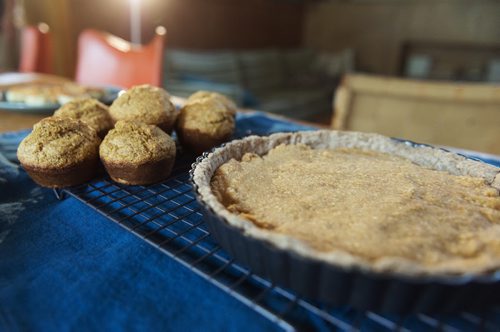 Corn meal muffins and economy pie. Sarah Taylor / Winnipeg Free Press August 6, 2014