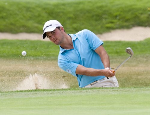 140807 - DAVID LIPNOWSKI / WINNIPEG FREE PRESS  New Zealand's James Beale competes in and won the 110th edition of Canada's National Men's Amateur Golf Championship Thursday August 7, 2014 at Elmhurst Golf & Country Club.