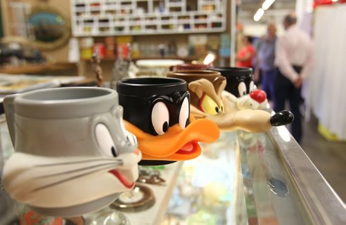 Thirsty's Flea Market on Ellice has eclectic vintage goods.   See Dave Sanderson story.  Plastic Disney character cups from 1980's.  Aug 09, 2014 Ruth Bonneville / Winnipeg Free Press