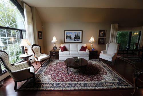 sitting room , Homes ,luxury home in  La Salle Mb. At 50 Kingswood Drive  story by Todd Lewys . Aug 12 2014 / KEN GIGLIOTTI / WINNIPEG FREE PRESS