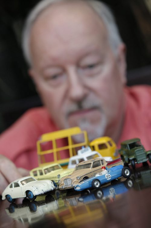 August 12, 2014 - 140812  -   Harold Taylor with his Dinky cars in Winnipeg, Tuesday, August 12, 2014.  John Woods / Winnipeg Free Press