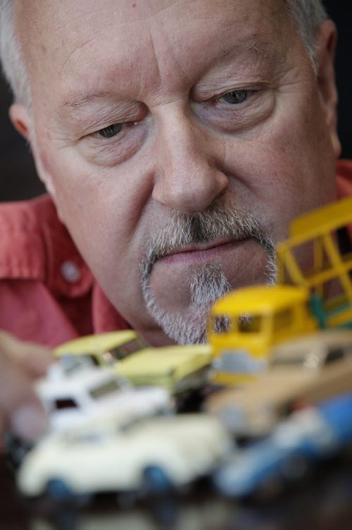 August 12, 2014 - 140812  -   Harold Taylor with his Dinky cars in Winnipeg, Tuesday, August 12, 2014.  John Woods / Winnipeg Free Press