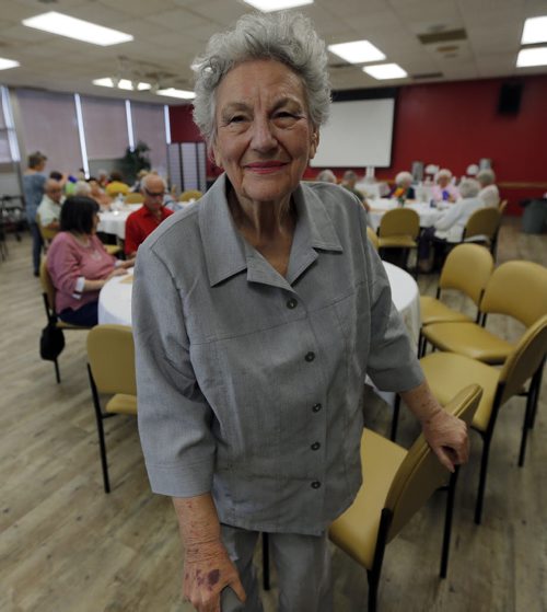 Luba Cates  volunteers at the Gwen Sector Senior Centre , the building owner wants sell the building causing evicting the seniors group . Story by Carol Sanders   Aug 13 2014 / KEN GIGLIOTTI / WINNIPEG FREE PRESS