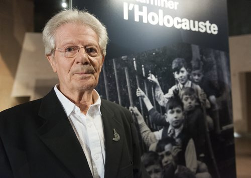 Holocaust survivor Sigi Wassermann shared his story at the Human Rights Museum on Wednesday. Wassermann was six years old when his parents sent him to Great Britain to escape the genocide. Sarah Taylor / Winnipeg Free Press August 13, 2014
