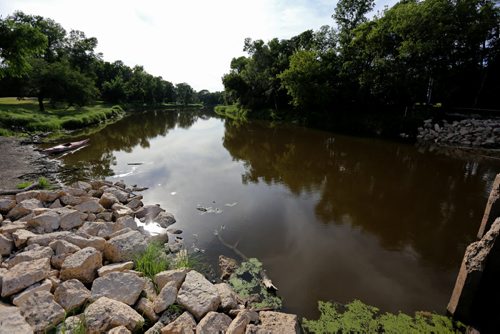 The La Salle River at La Barriere Park is a popular spot for paddlers of all types, Wednesday, August 13, 2014. (TREVOR HAGAN/WINNIPEG FREE PRESS)