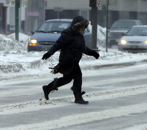 Just Say'in , a few months ago  it was record miserable cold .Today will be +30 sunny hot and humid  Aug 15 2014 / KEN GIGLIOTTI / WINNIPEG FREE PRESSStdup Äì Weather  pedestrian scoot across Portage Ave in cols blowing wind -Winnipeg is  feeling the - 17 with high winds and blowing snow  JAN. 15 2014 / KEN GIGLIOTTI / WINNIPEG FREE PRESS