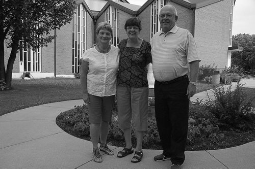 Canstar Community News Aug. 14/14 - Kathy Sangster of John Black Memorial United Church, Diana Tardi of St. Alphonsus Roman Catholic Church and Campbell McIntyre of St. Saviour Anglican Church are planning a tri-ecumenical service between the three parishes on Aug. 27. (DAN FALLOON/CANSTAR COMMUNITY NEWS/HERALD)