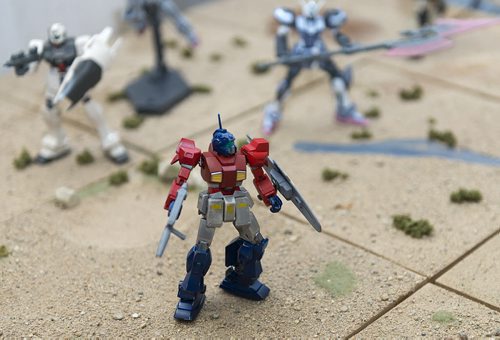 Gunpla models are set up at the Transformers Convention at the Clarion Hotel on Saturday. Sarah Taylor / Winnipeg Free Press August 23, 2014
