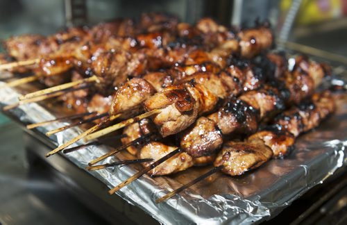 Skewered BBQ pork at Tindahan Food Market, 906 Sargent Avenue. Sarah Taylor / Winnipeg Free Press August 26, 2014 Restaurant review