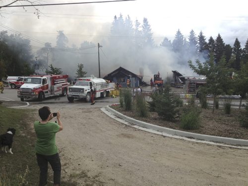 Jason Bell / Winnipeg Free Press  Falcon Beach RCMP respond to structure fire   On August 29, 2014, at 8:30 am, Falcon Beach RCMP responded to a fire at the West Hawk Inn in West Hawk Lake, Manitoba. There was nobody in the hotel at the time of the fire. Due to the direction of the wind, the West Hawk Campground, located behind the hotel, had to be evacuated. One of the campers was treated for smoke inhalation and has been cleared. There are no other injuries.   Local fire departments are on scene. The cause of the fire is unknown at this time. The Office of the Fire Commissioner will be assisting with the investigation.   The fire is fully involved. There is no estimate as to when the fire will be extinguished.