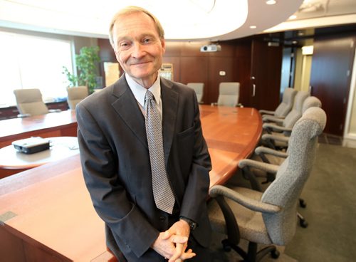 Garth Manness announced his retirement today after 15 years as CEO of Credit Union Central of Manitoba See Martin Cash story- Sept 02, 2014   (JOE BRYKSA / WINNIPEG FREE PRESS)