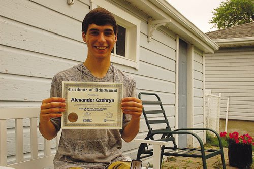 Canstar Community News Aug. 21/14 - Mennonite Brethren Collegiate Institute graduate Alex Czehryn was recently awarded a 2014 Schulich Leader Scholarship. (DAN FALLOON/CANSTAR COMMUNITY NEWS/HERALD)