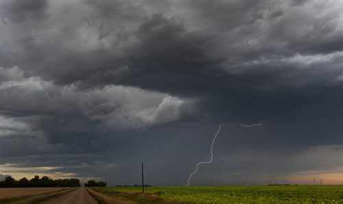 A thunderstorm rolls  trough the prairie as seen near Oak Bluff, ManitobaStandup Photo- Sept 08, 2014   (JOE BRYKSA / WINNIPEG FREE PRESS)