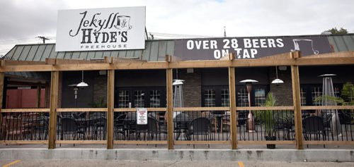 Jekyll and Hyde's, See review.....patio is the only positive attribute apparently. September 8, 2014 - (Phil Hossack / Winnipeg Free Press)